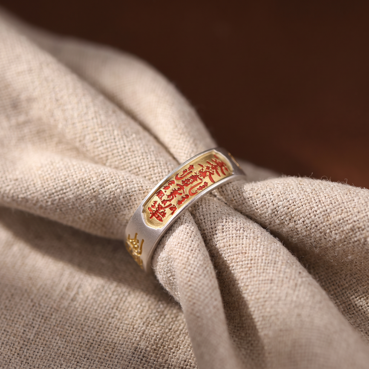 Ancient Symbol Ring — Secret Engraved Rune Inside, Adjustable Spiritual Talisman