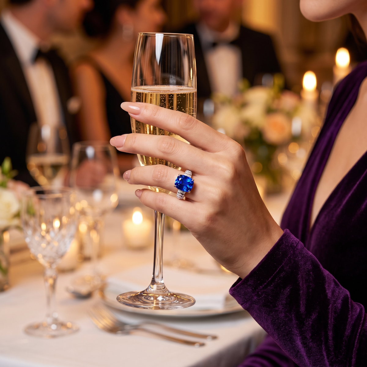 GRC Certified Kashmir Sapphire Ring - 5.68 Carat Engagement & Birthstone Jewelry for Anniversaries