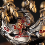 Mechanical Hand Amulet Pendant — Articulated Steampunk Talisman with Engraved Runes