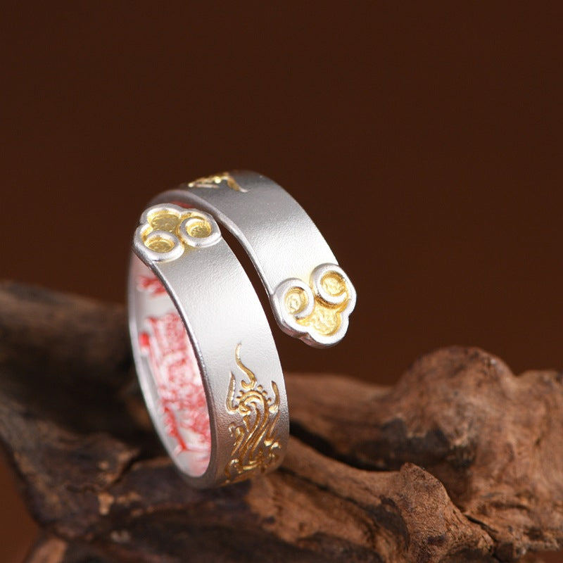 Ancient Symbol Ring — Secret Engraved Rune Inside, Adjustable Spiritual Talisman