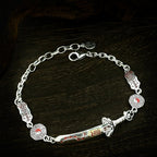 Taoist-style Accessories Master Seven-Star Sword Bracelet Vintage Cinnabar Safety
