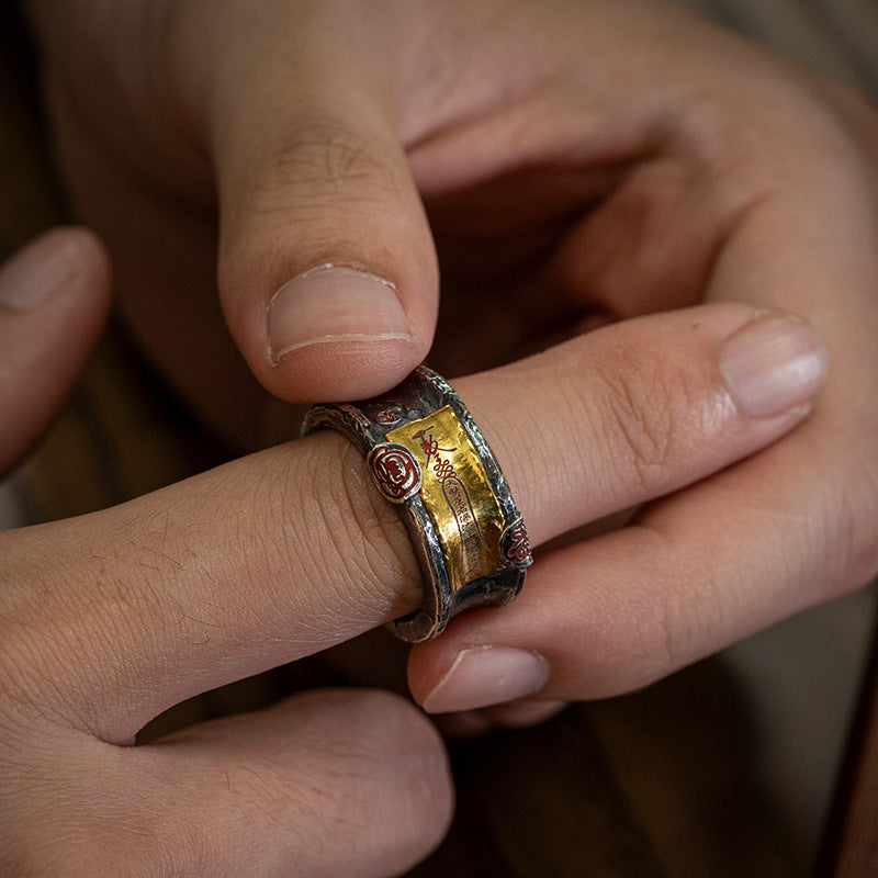 Taoist-style accessory spiritual talisman amulet talisman ring