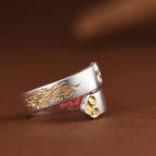 Ancient Symbol Ring — Secret Engraved Rune Inside, Adjustable Spiritual Talisman