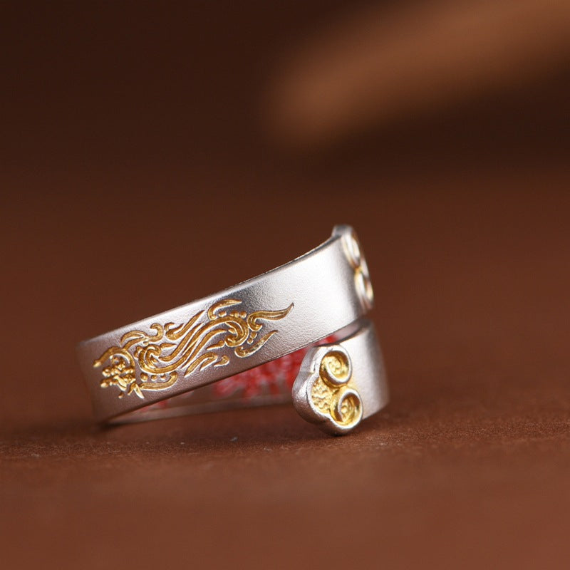 Ancient Symbol Ring — Secret Engraved Rune Inside, Adjustable Spiritual Talisman
