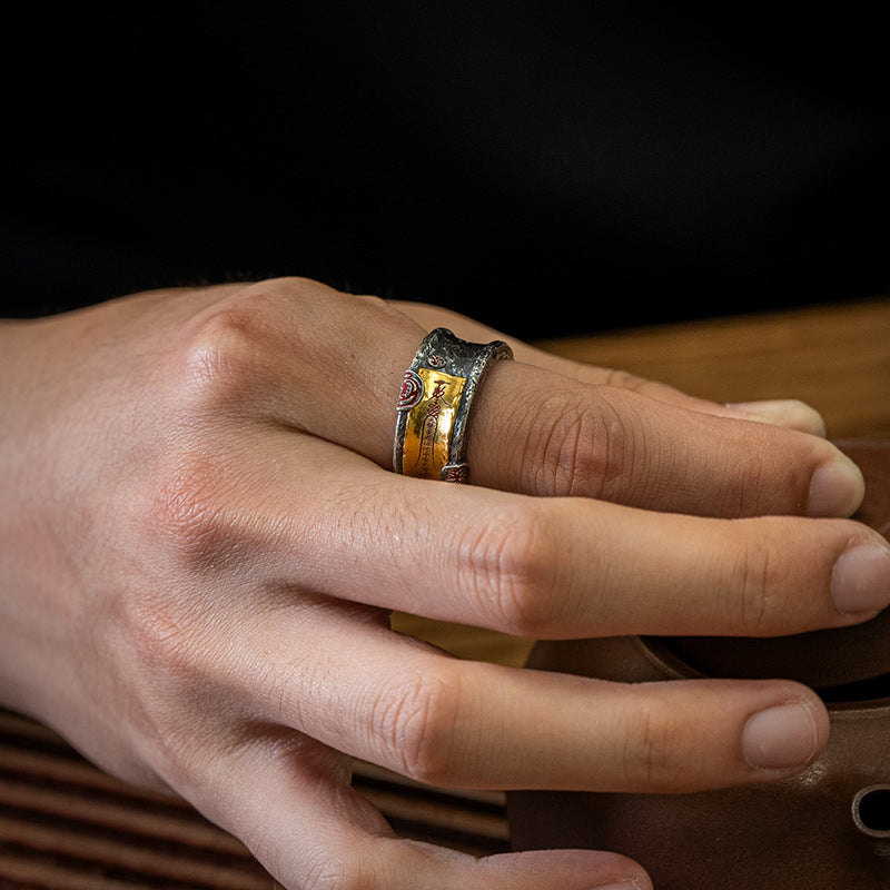 Taoist-style accessory spiritual talisman amulet talisman ring