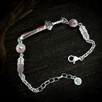 Taoist-style Accessories Master Seven-Star Sword Bracelet Vintage Cinnabar Safety