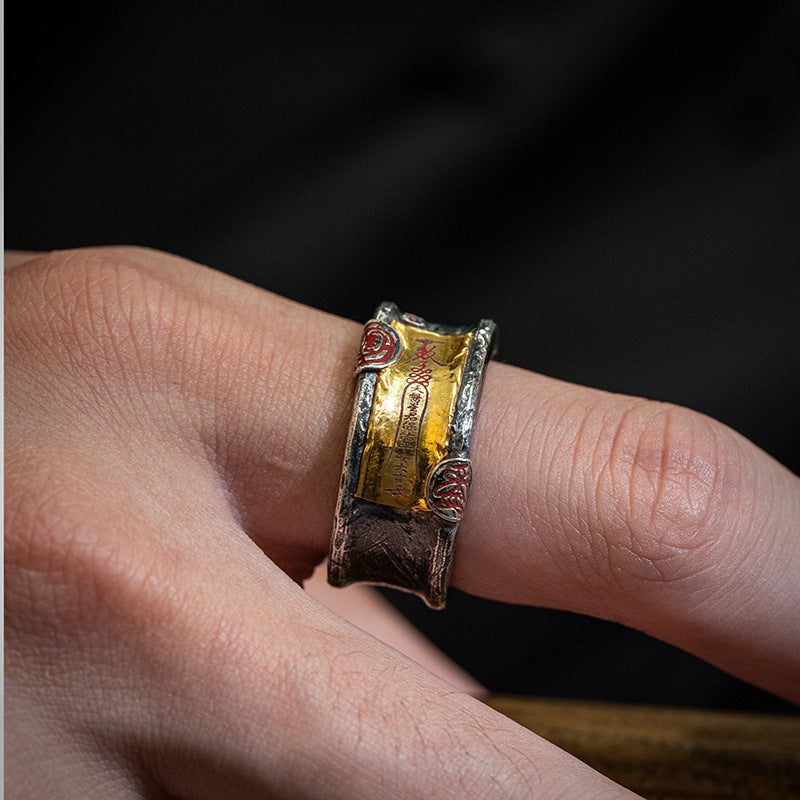 Taoist-style accessory spiritual talisman amulet talisman ring