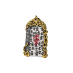 Orientalischer Schutzanhänger mit Glückswolkenmuster, zweifarbiges Vintage-Silber-Gold-Schmuck