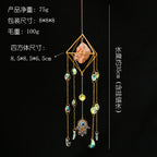 Crystal Suncatcher Rainbow Maker — Hamsa Charm Boho Window Hanging, Spiritual Home Decor Gift