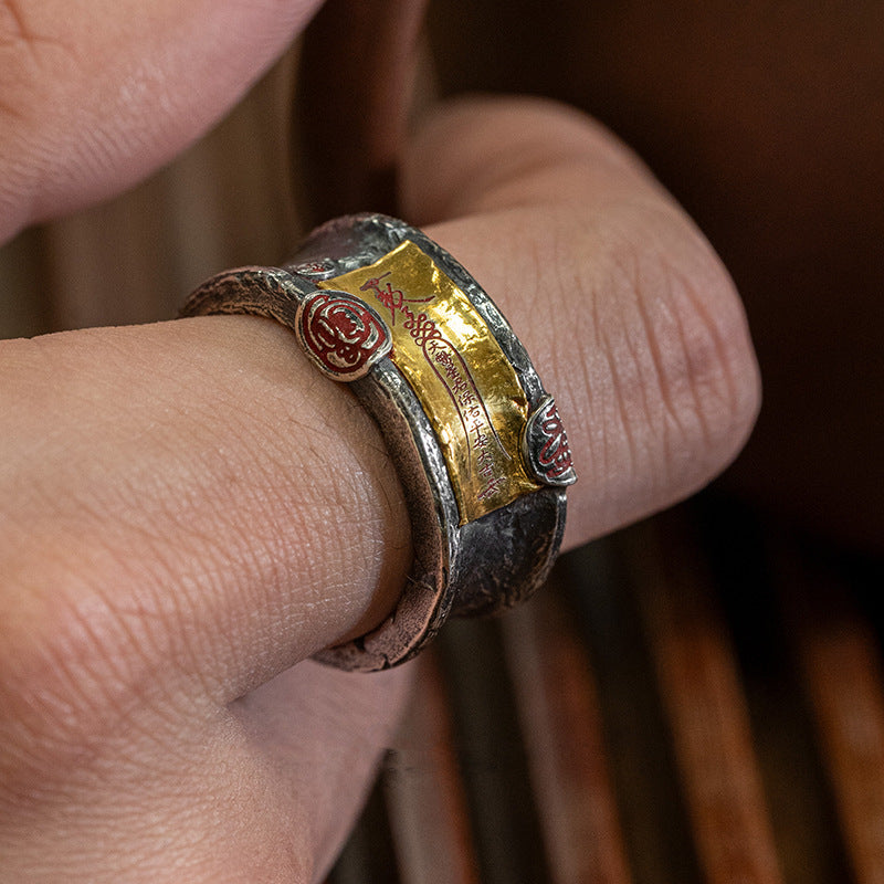 Taoist-style accessory spiritual talisman amulet talisman ring