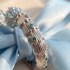 Vintage serpentine sterling silver ring, Art Deco animal-style jewelry, a gift for her