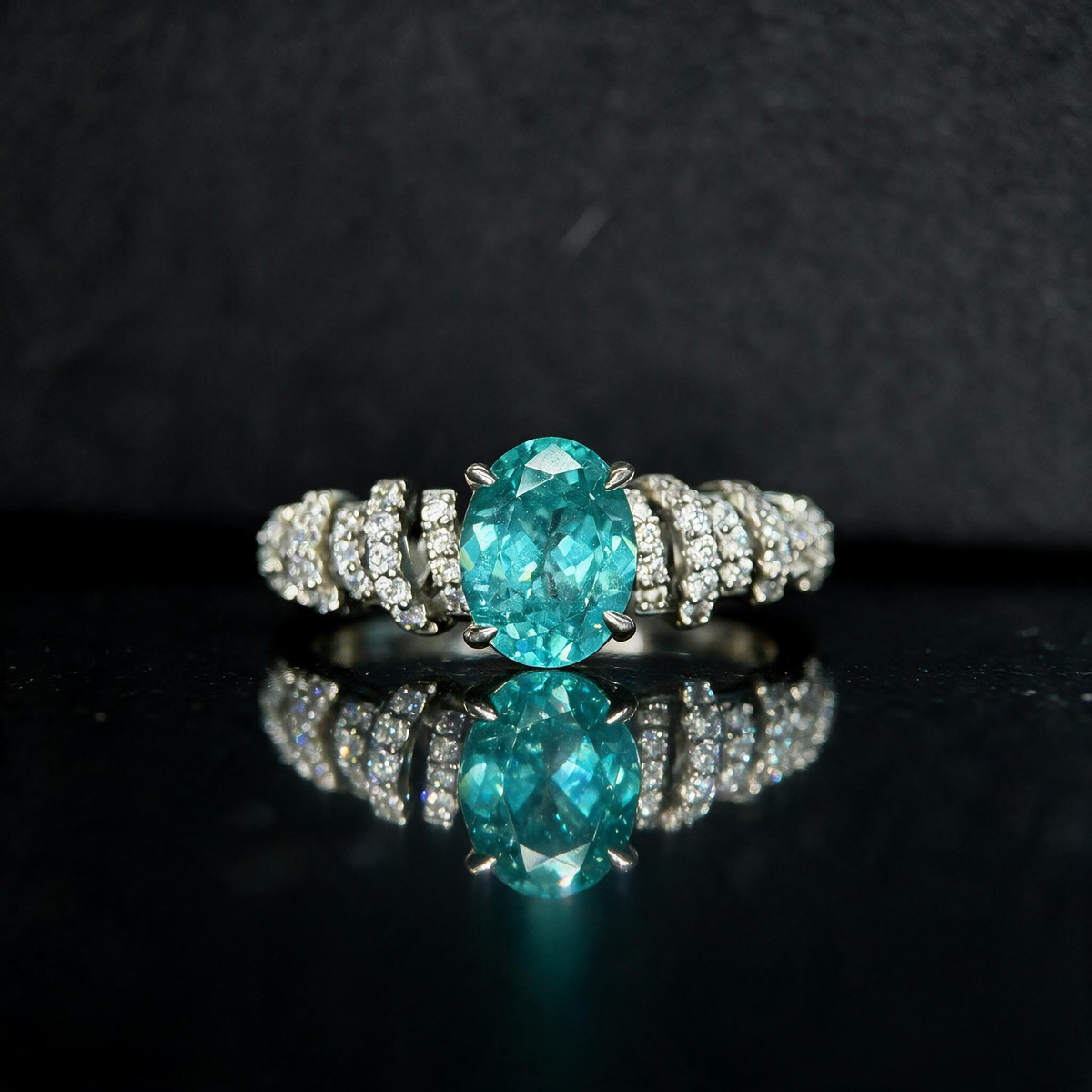 2ct Cultured Paraíba Ring - Ideal for Weddings, Engagements & Everyday Wear