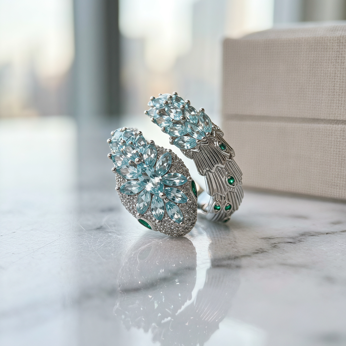 Vintage serpentine sterling silver ring, Art Deco animal-style jewelry, a gift for her
