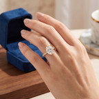 High-End S925 Silver 3 Carat Moissanite Oval Pigeon Egg Ring - Luxury Wedding Ring for Women