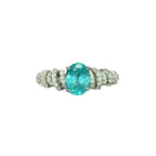 2ct Cultured Paraíba Ring - Ideal for Weddings, Engagements & Everyday Wear