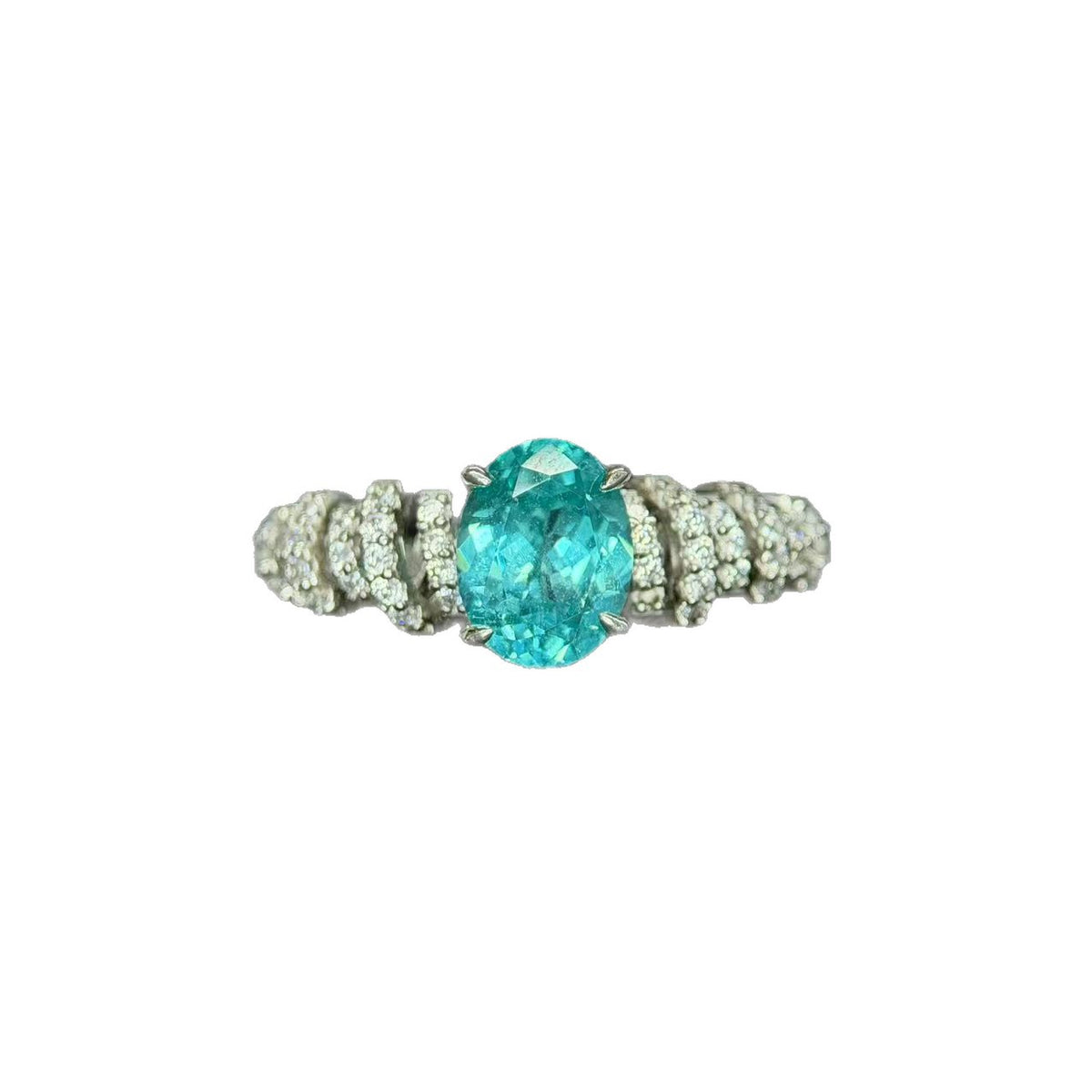 2ct Cultured Paraíba Ring - Ideal for Weddings, Engagements & Everyday Wear